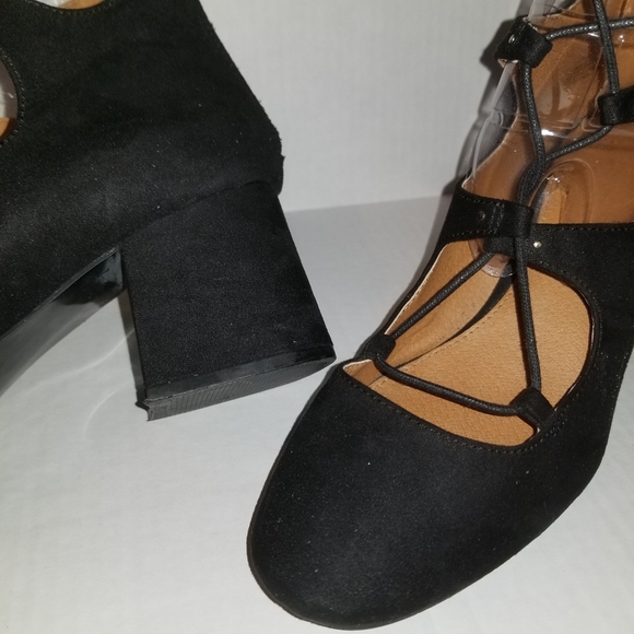 Block Heel Lace Up Shoes Size 9.5 - Picture 11 of 15